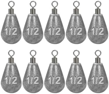 BLUEWING Casting Swivel Bell Sinkers Fishing Weights 1/2oz-8oz Drop Shot Dipsey Lead Saltwater by BLUEWING