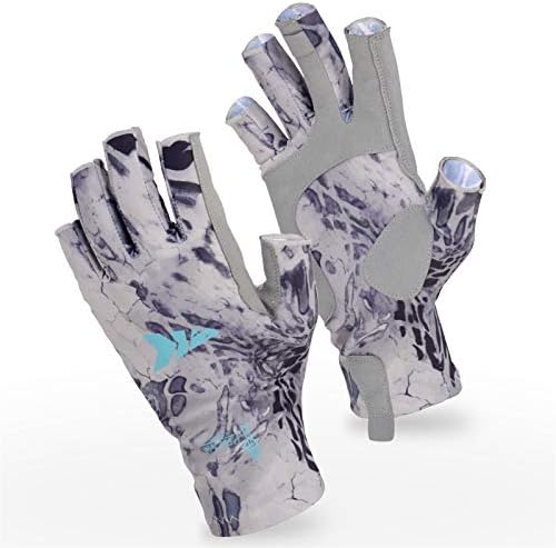 KastKing Sol Armis UPF50+ Fingerless Fishing Gloves, Men and Women by KastKing