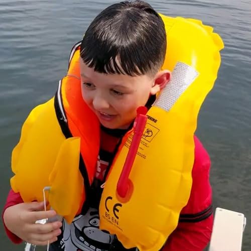 Automatic Inflatable Life Jacket, Preserver PFD for Kids,Life Vest for Kid,Supports Weight up to 160 pounds(YSH725) - Image 6