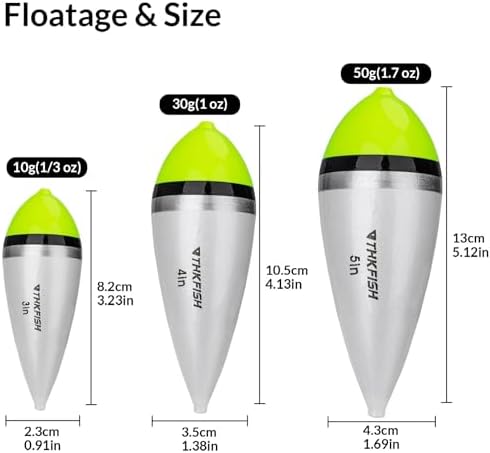 THKFISH Fishing Bobbers Slip Bobbers for Fishing Floats Bobbers for Fishing Balsa Bobbers for Steelhead Fish Float Rigs Freshwater Saltwater Floatage - Image 6