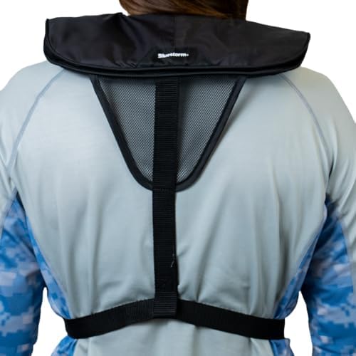 BLUESTORM Cirrus26 Inflatable PFD Life Jackets for Adults | US Coast Guard Approved Automatic Life Vest w/Manual Override Convertibility - Image 6