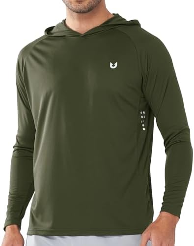 NORTHYARD Men's Sun Hoodie Long Sleeve Fishing Shirts UPF 50+ Rash Guard by NORTHYARD