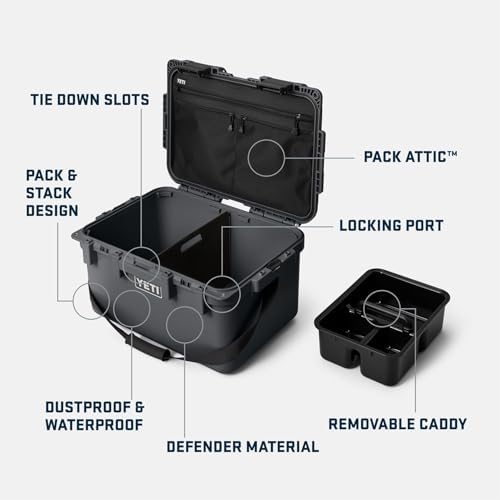 YETI LoadOut GoBox Collection, Divided Waterproof Cargo Case, Dry Box, Camera Case, Fishing Tackle Box - Image 2
