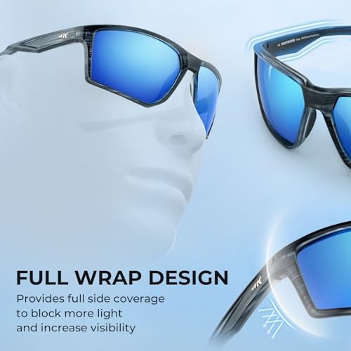 KastKing Osage Polarized Sport Sunglasses for Men and Women, Wrap Design - Image 2
