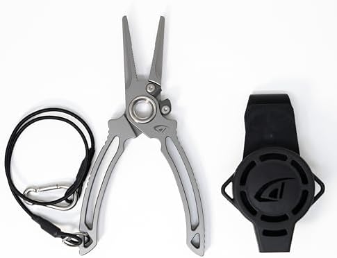 danco Titanium Side Cutter Fishing Pliers with Sheath for Fresh/Saltwater by dancosportsinc