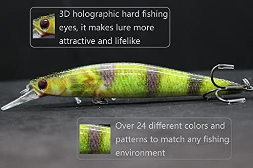 Minnow Crankbait for Bass Fishing Bass Lure Jerkbait Fishing Lures and Tackle Box - Image 4