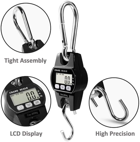 GRAM PRES Digital Hanging Crane Scale 660LB/300KG - Image 2