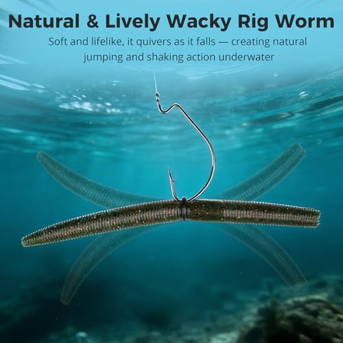 4"/5" Senko Worms Kit, Salt Impregnated Soft Plastic Lures - Image 5