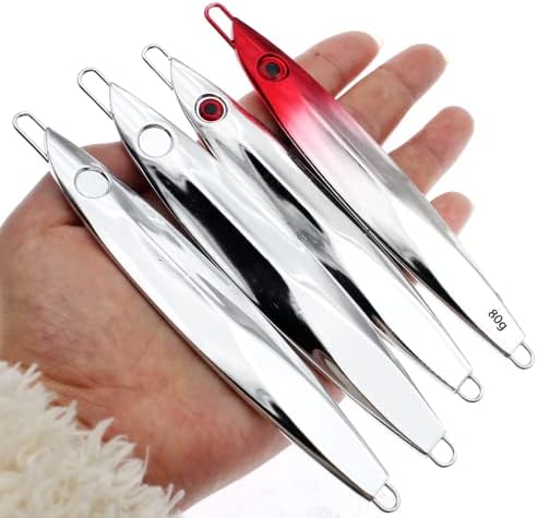 Fishing Vertical Jig Spoon Lures Slow Pitch Design Saltwater Tuna Bait Plus - Image 5