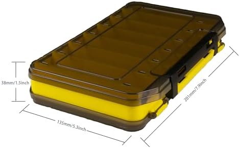 Tackle Box for Hard Baits, Fishing Lure Organizer for Minnows, Y/M - Image 2