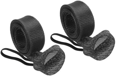 PATIKIL Rod Sock, Fishing Rod Sleeve Cover Braided Mesh Pole Protector Gloves Fishing Tools Pointed End for Spinning Fishing Rod Fly Rod Ice Rod Casting Rod by PATIKIL