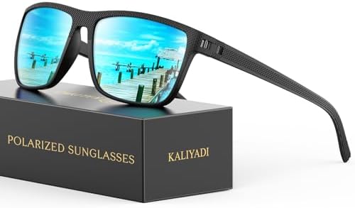 KALIYADI Polarized Sunglasses for Men, Lightweight Sun Glasses with UV Protection for Driving Fishing Golf by KALIYADI