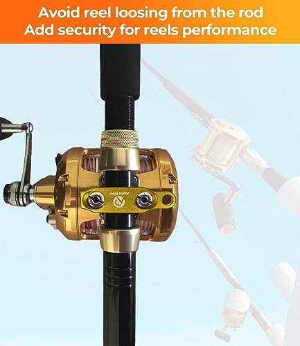 Fishing Reel Rod Clamp Fishing Reels Parts for Penn 20 30 50 70 International V VI Series Reel Rod Clamp Mount Anodized Aluminum Alloy (No Bolts or Screws) - Image 3