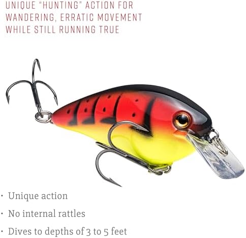 Strike King KVD 1.5 Hard Knock Fishing Lure, 3/8 oz, 3D Lifelike Eyes - Image 4