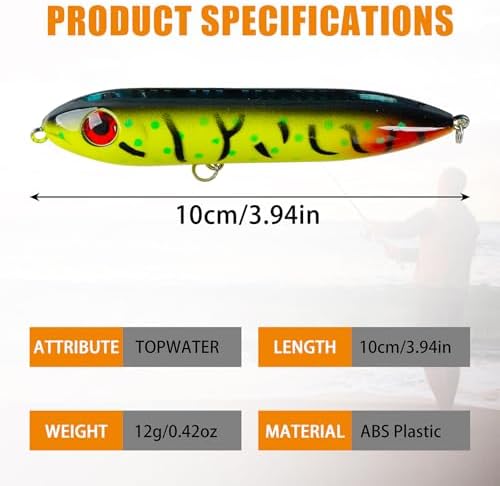 Catfish Rig, Demon Dragon Rattling Line Float Lure with Steel Leaders Circle Hooks Rigs, Bank Fishing Spook Rattle Float Santee Rig Catfishing Tackle - Image 3