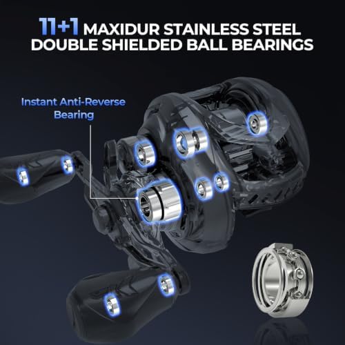 KastKing MegaJaws Elite Baitcasting Fishing Reels, Lightweight, Hight Speed - Image 5