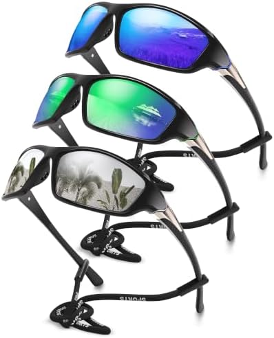Polarized Sports Wrap Around Sunglasses Men Fishing Running Golf by Foliful