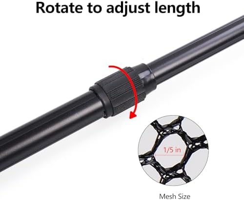 RESTCLOUD Fishing Landing Net with Telescoping Pole Handle, Fishing net Freshwater for Kids Men Women, Extend to 40-63 Inches - Image 7
