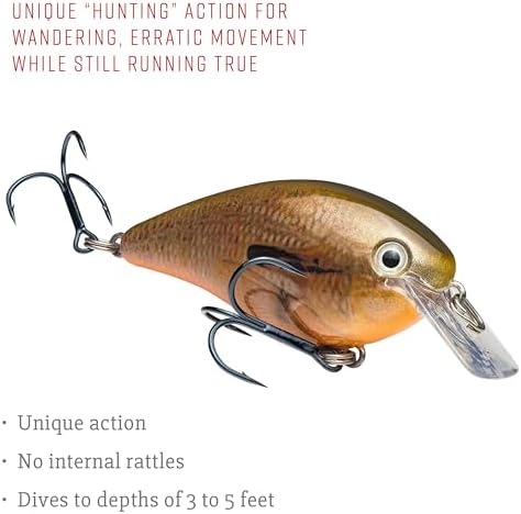 Strike King KVD 1.5 Hard Knock Fishing Lure, 3/8 oz, 3D Lifelike Eyes - Image 4