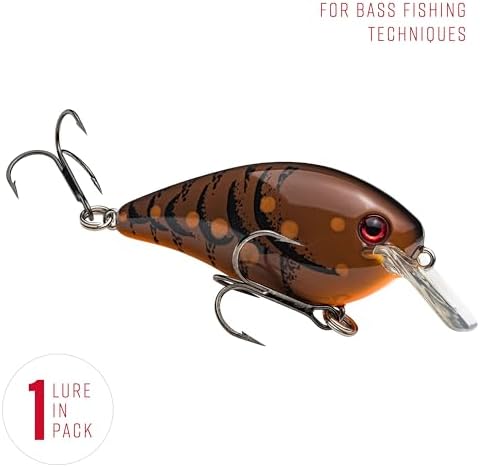 Strike King KVD 1.5 Hard Knock Fishing Lure, 3/8 oz, 3D Lifelike Eyes - Image 3