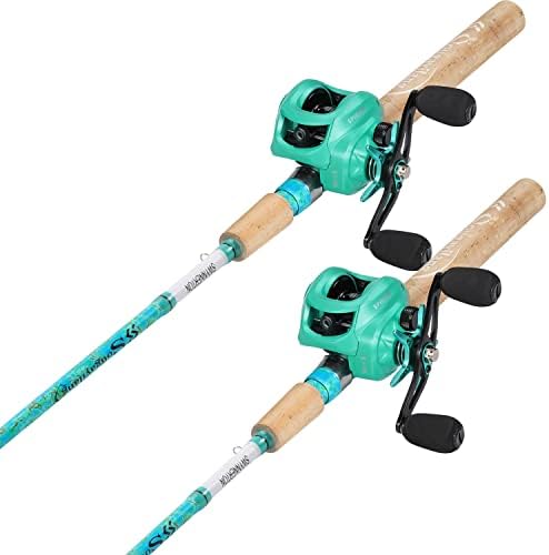 Sougayilang Fishing Rod and Reel Combo, 2-Piece 5-Foot 6-Inch Graphite & Fiberglass Rod, Durable and Strong, Quickset Anti-Reverse Fishing Reel (1Pack/2Pack) - Image 3