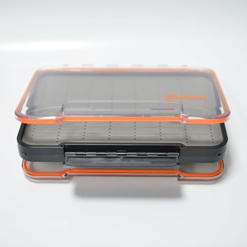 ALICHINO Fly Box for Fly Files Ice Jig Box Two Sided Waterproof Fly Fishing Box for Nymphs and Streamers (Grey Foam Insert C, Large， 9 * 6.5 * 1.9Inch) - Image 4