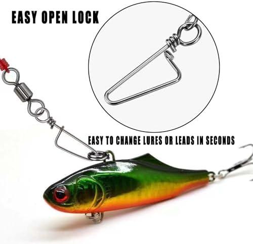150pcs Fishing Snap Swivels Barrel Swivel with Coastlock Snap Stainless Swivel Corrosion Resistant Fishing Tackle Accessories Lure Line Connector for Saltwater Freshwater Fishing - Image 6