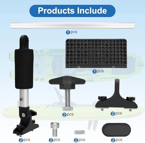 Kayak Trolling Motor Mount Kit,Trolling Motor Mount Bracket & Fishing Accessories Mount Platform for Kayak,Fishing Kayak Aluminum Sliding Mechanism Trolling Motor Mount - Image 6