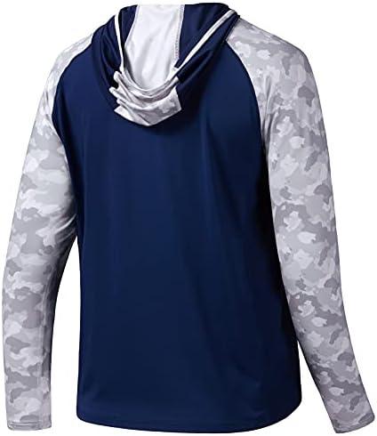 BASSDASH Men’s UPF 50 Performance Fishing Shirt Cooling Hoodie Camo Long Sleeve FS17M - Image 3