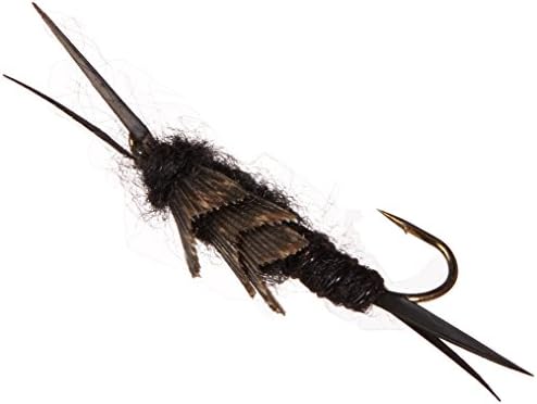 Stonefly Black Assortment 1 Dozen Trout Fishing Flies by Unknown