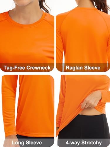 MAGCOMSEN Women's Long Sleeve Shirts UPF 50+ Sun Protection Shirts for Hiking Fishing Workout Rash Guard - Image 5