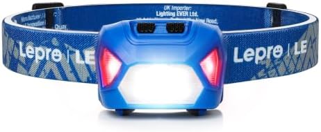 Lepro Headlamp Battery Powered Waterproof LED Headlight 6 Modes - Blue by Lepro