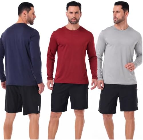 OYGSieg 6/7 Pack Men's Quick Dry Long Sleeve UPF50+ Sun Shirts - Image 3