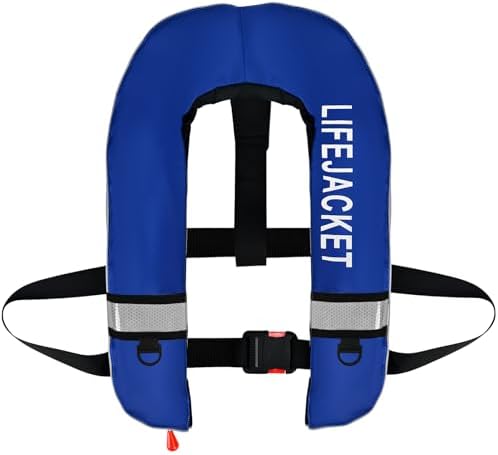 Adult Automatic PFD Vest, Inflatable Kayak Water Sports Vest for Kayaking SUP Paddleboarding Sailing Boating Fishing by Unknown