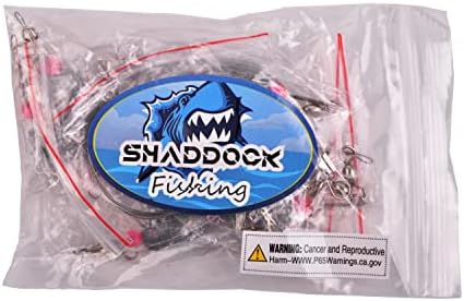 Carolina Saltwater Rigs, 8pcs Flounder Fishing Rigs, Stainless Steel Wire Leader with Egg Sinker Weights, Swivel Snaps for Catfish Grouper Drum Redfish Bottom Surf Fishing - Image 6
