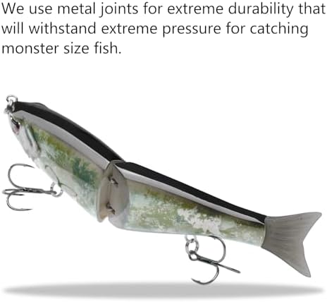 Bassdash SwimShad Glide Baits Jointed Swimbait Bass Pike Salmon Trout Muskie Fishing Lure - Image 5