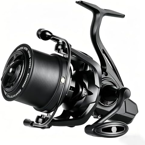 Heavy Duty Spinning Reel Metal Body with CNC Machined Spool 55LB Max Drag 6/8+1 Bearings Ultra Smooth 4.6/4.8:1 High Speed Gear Ratio Saltwater Freshwater Fishing Reel for 8000 to 14000 Series by SAMOLLAFishing