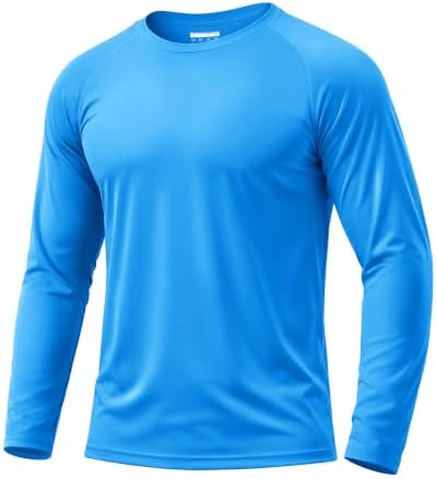 Boladeci Men's UPF 50+ Sun Protection UV SPF Shirts Long Sleeve Lightweight Quick Dry Swim T-Shirts Rash Guard by Boladeci
