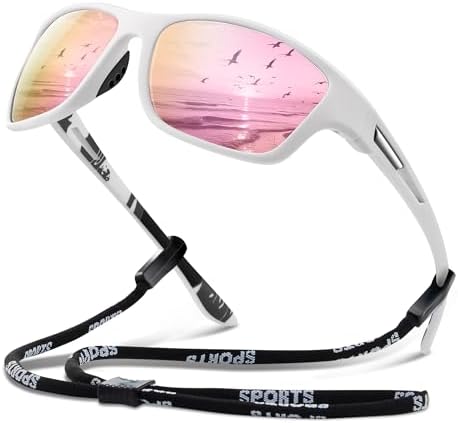 suoso Polarized Sports Sunglasses for Men: UV400 Protection Glasses Wrap Around Goggles for Driving Fishing by suoso