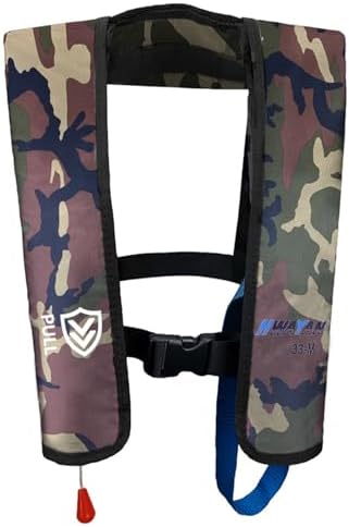 Manual Inflatable Life Jacket for Adults| Supports up to 330 lbs by VOGUCCLO