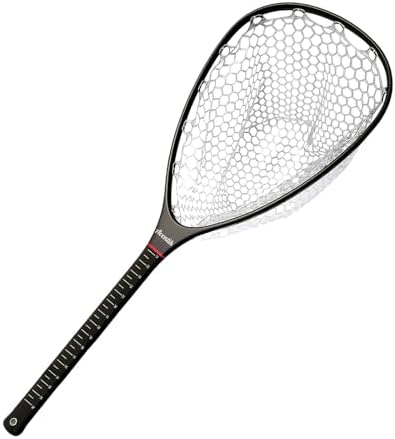 Aventik Fly Floating Fishing Net Carbon Fiber Landing Trout Net Light Weight Clear Rubber Ghost Net Catch & Release by AVENTIK
