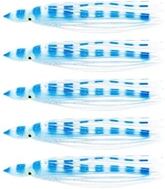 BLUEWING Trolling Squid Skirts Fishing Saltwater 2,3,5,8,12 Inch Octopus Lures 1pcs/5pcs by BLUEWING