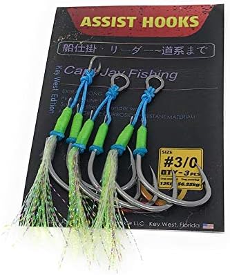 Capt Jay Fishing Assist Hooks - Jigging Slow Fast Jigs Stinger Hook for Dancing and Fishing by CaptJayFishing