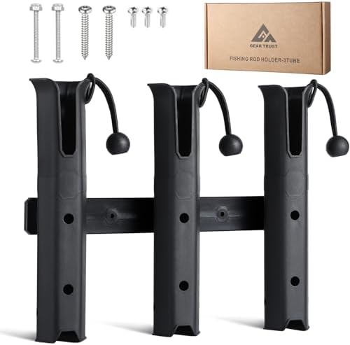 GearTrust Fishing Rod Holders, 3 Rod Holder for Boat Golf Cart & Garage by GearTrust