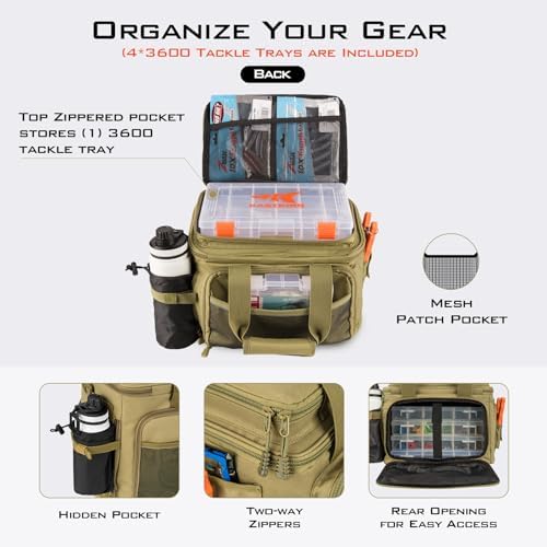 KastKing Karryall with Box Tackle Bag, Saltwater & Freshwater Gear Storage - Image 3