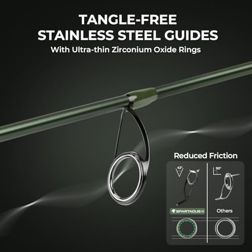 KastKing Spartacus II Twin-Tip Fishing Rod and Reel Combo - Image 5