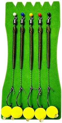 Fishing Hooks Saltwater 5 Pieces Pre-Tied Carp Fishing Rig - Image 6