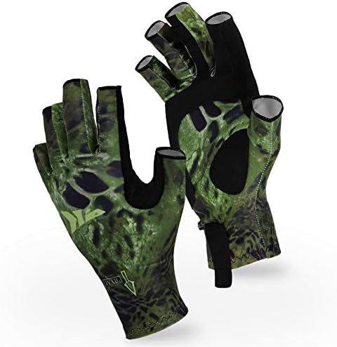 KastKing Sol Armis UPF50+ Fingerless Fishing Gloves, Men and Women by KastKing