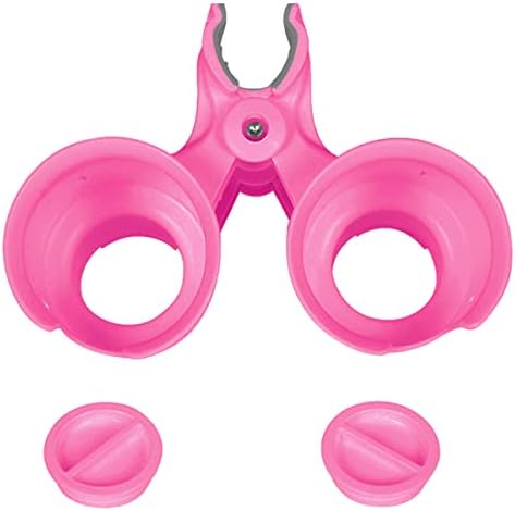 ROBOCUP, (Hot Pink EZ-Spring), Patented Clamp On Boat Cup Holder |Multifunction Dual Drink Caddy for Fishing Poles, Tools, Net |Portable Storage for Boating, Beach, Umbrellas, Golf Carts, Strollers - Image 4