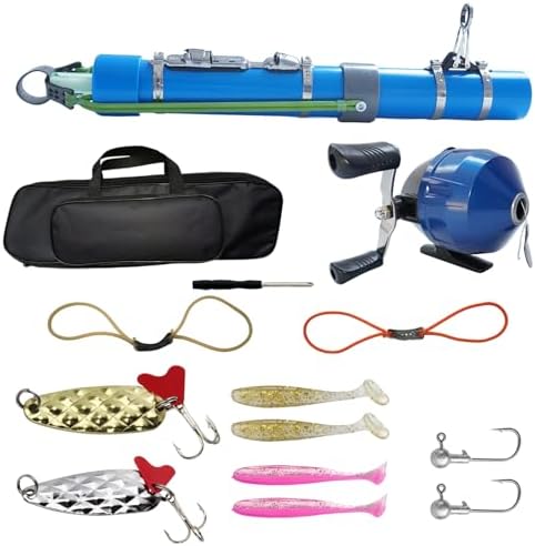 Catapult Fishing Rod, Heavy-Duty Durable Slingshot Fishing Pole for Freshwater & Saltwater, Portable Travel Lure Launcher, Great Outdoor for Anglers, by KingKatch